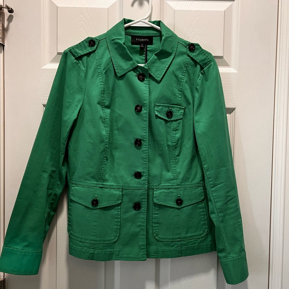 Talbots Jacket, size 4, Kelly green 🍀